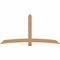 Ekena Millwork Bellingham Timber Gable Bracket, Western Red Cedar, 96"W x 48"H x 5 1/2"D x 5 1/2"F, 12/12 Pitch GBW096X48X0606BEL00SWR - alternate 1